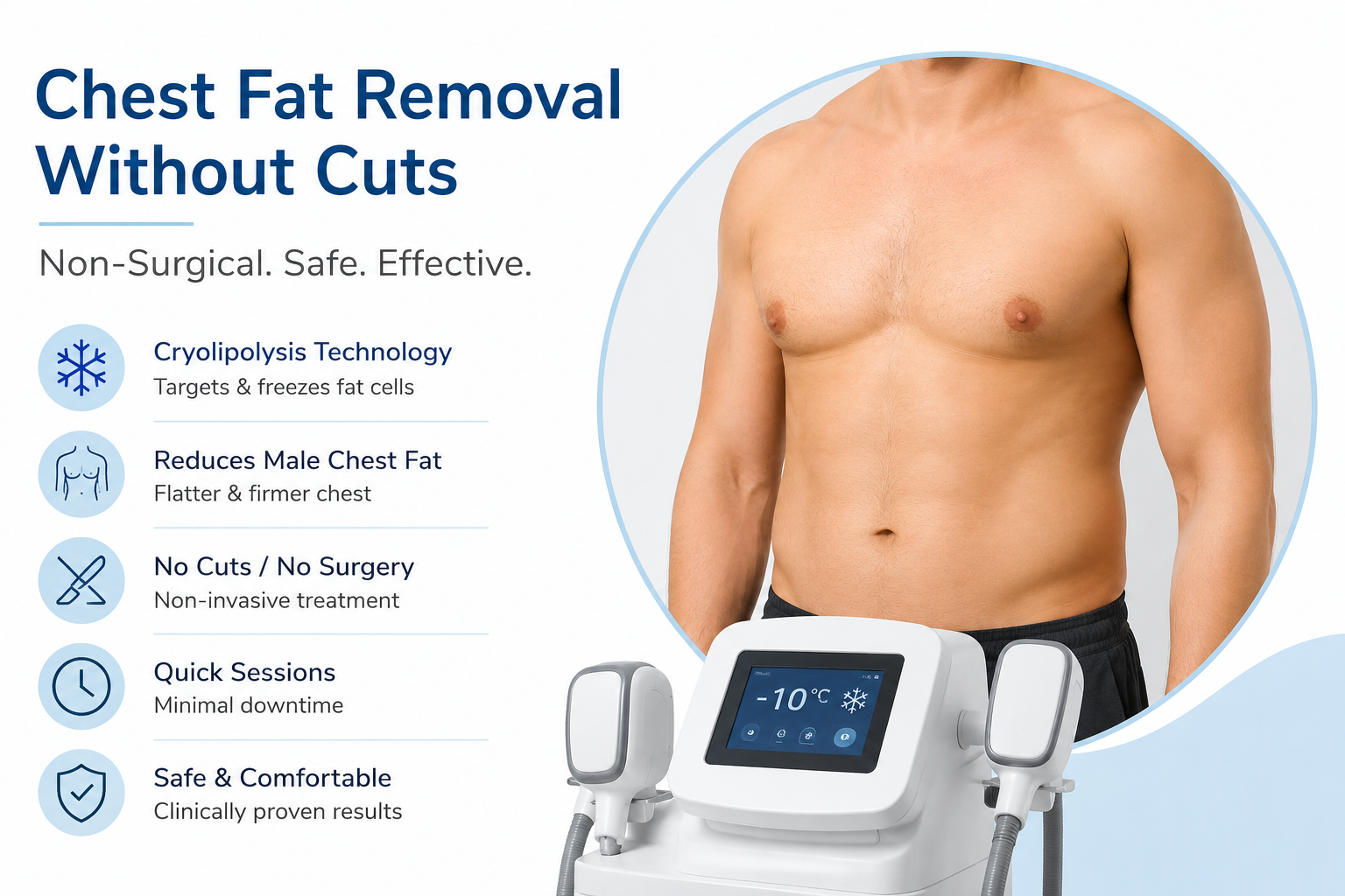 Can Chest Fat Removal Without Cuts Reduce Male Chest Fat?