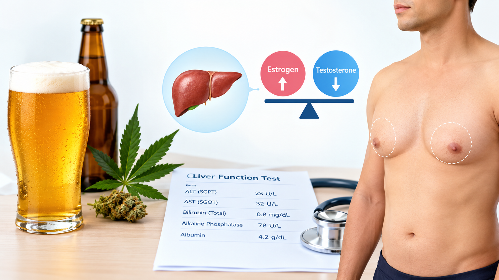 Beer, Alcohol and Cannabis: Do They Really Cause Man Boobs?