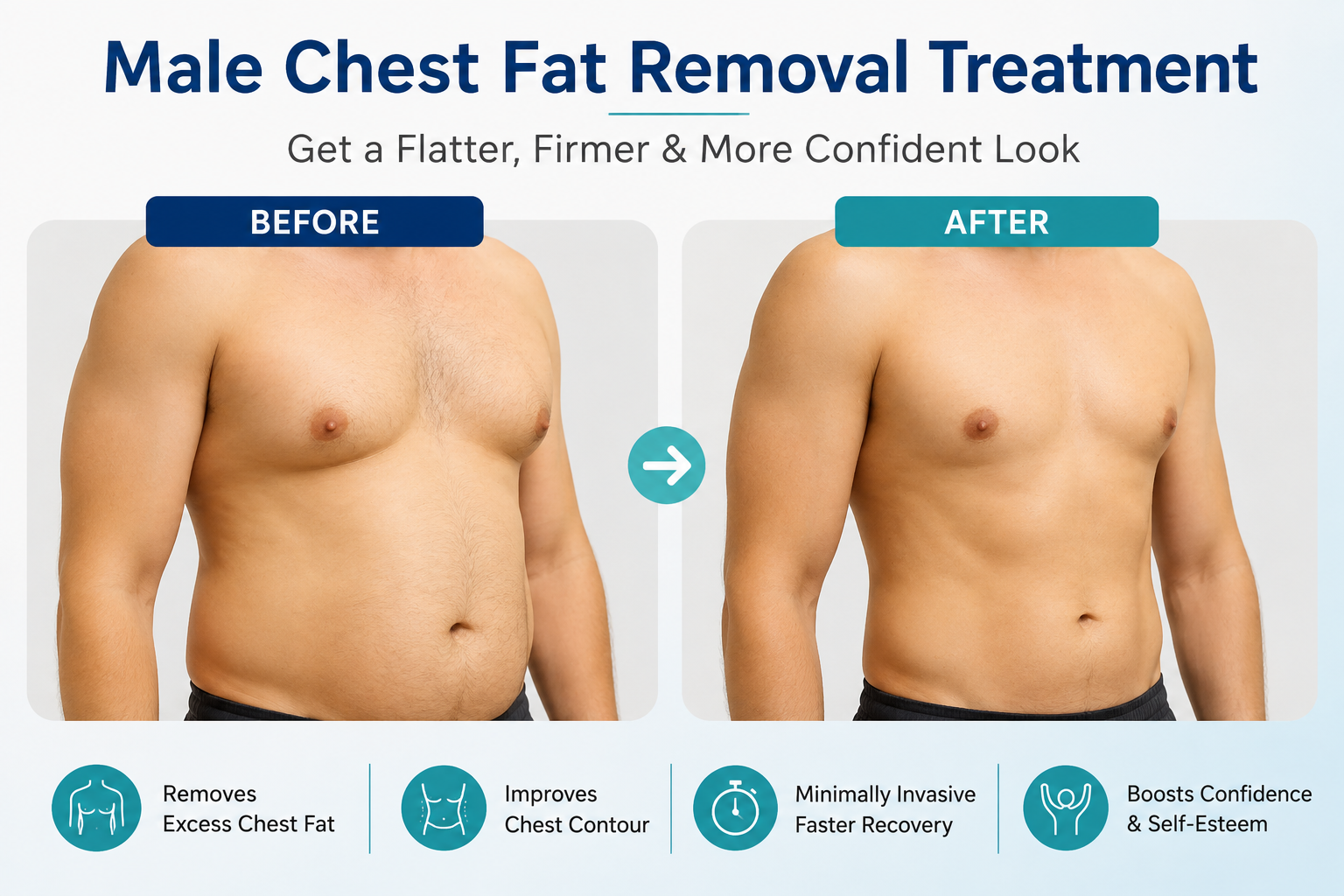 How Does Male Chest Fat Removal Treatment Work?